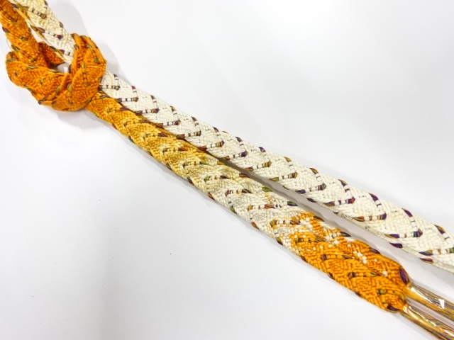 未使用品　正絹　手組帯締め